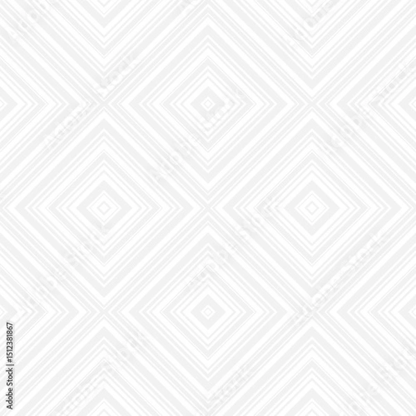 Obraz Seamless gray diamond pattern of straight lines for making fabric and wallpaper. Geometric shapes in fashionable retro style for room decoration, trendy notebook cover.