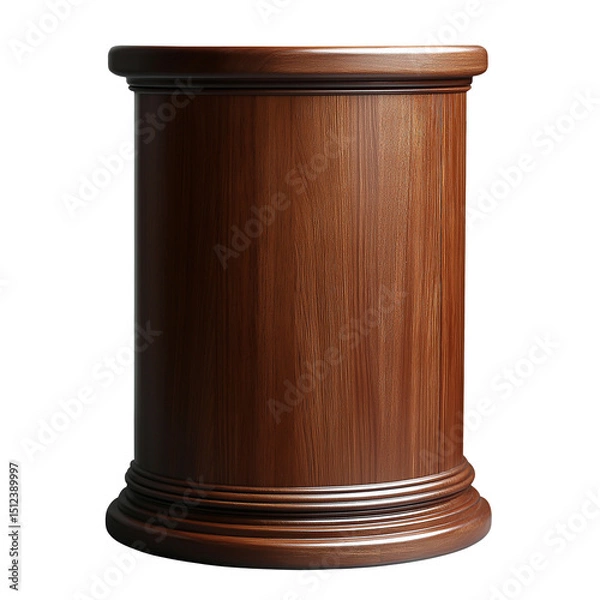 Obraz A wooden table with a brown finish