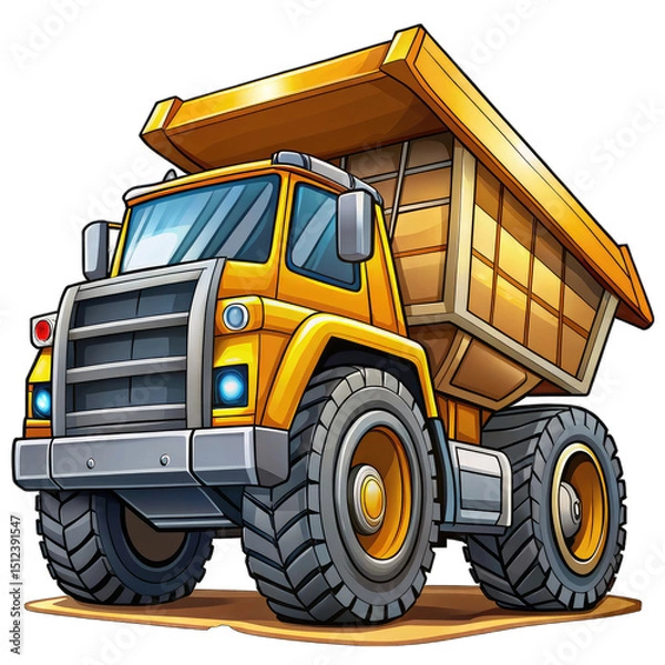 Obraz crane and truck