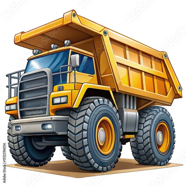 Obraz crane and truck