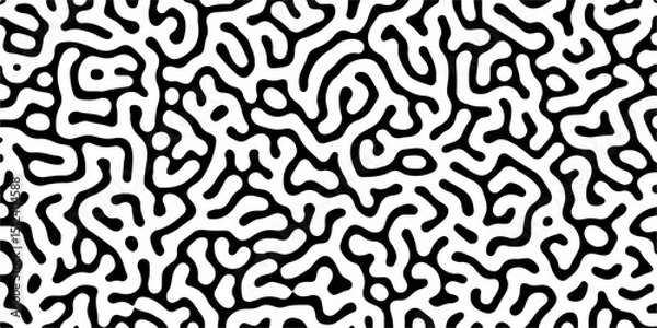 Fototapeta Abstract Turing pattern background. Reaction diffusion pattern. chaotic motion. printing clothes, fabrics, sport jersey texture, poster, cards and wallpaper background. seamless pattern.  Hand drawn.
