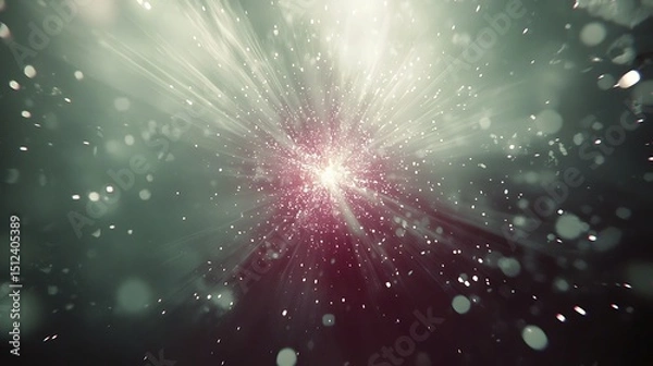 Fototapeta Dynamic realistic fire sparks scattering with glowing intensity for use in video compositing and effects