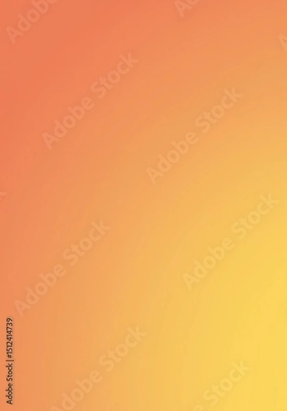 Obraz Soft, gradient, coral-to-yellow color background