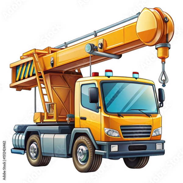 Obraz construction crane isolated on white