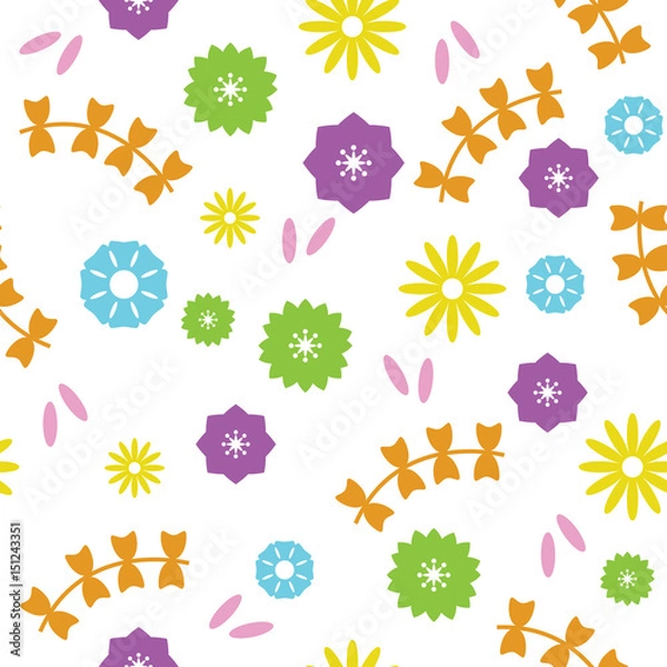 Fototapeta flower pattern seamless