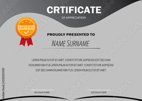 Obraz Certificate Design	