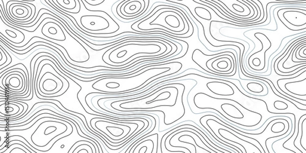 Obraz Abstract topographic map background. Topographic map lines contour background. 
