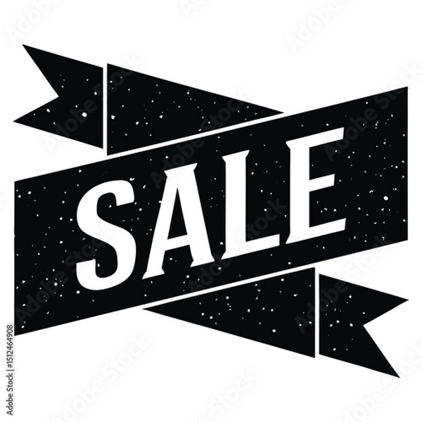 Obraz A vibrant neon sale sign with a black background, a glowing symbol of success for your business concept illustration