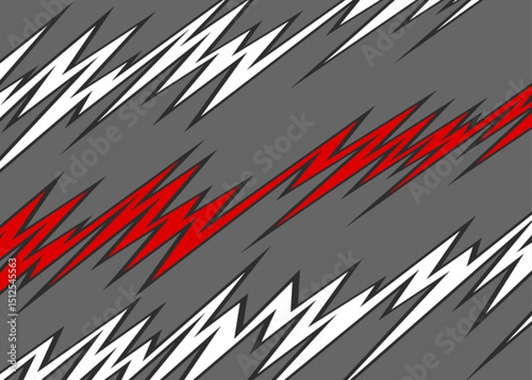 Fototapeta Abstract background with seamless diagonal zigzag line pattern