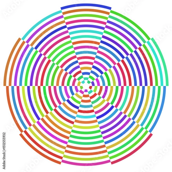 Fototapeta Abstract circle mirage technology.	