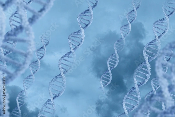 Fototapeta Unique DNA strand structure in science