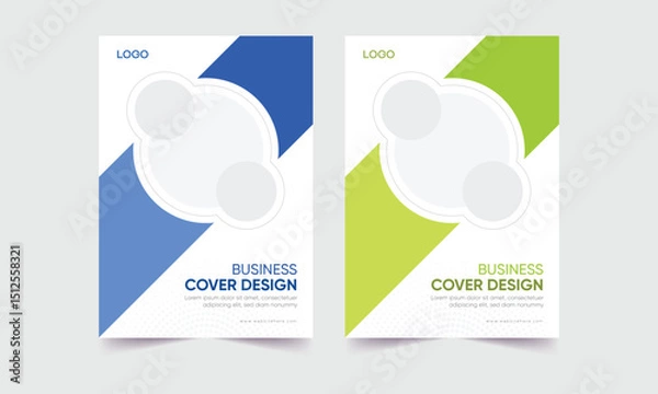 Obraz modern business annual report cover layout. cover vector layout. cover background
