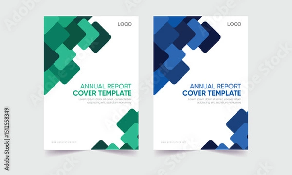 Obraz modern nature brochure cover layout. nature cover background. cover page vector