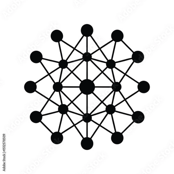 Fototapeta 3d network connection