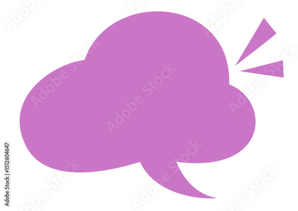 Obraz Speech bubble icon for comic book. Message box illustration. Speak balloon sign. Blank dialog frame