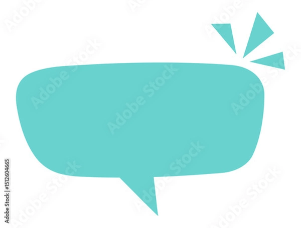 Obraz Speech bubble icon for comic book. Message box illustration. Speak balloon sign. Blank dialog frame