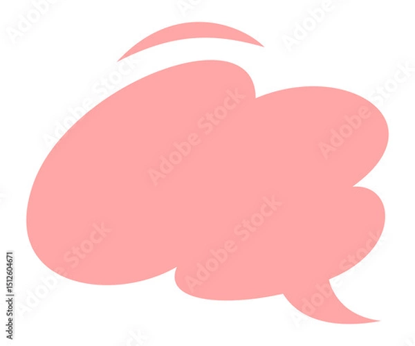 Obraz Speech bubble icon for comic book. Message box illustration. Speak balloon sign. Blank dialog frame