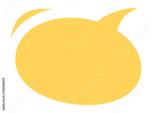 Obraz Speech bubble icon for comic book. Message box illustration. Speak balloon sign. Blank dialog frame