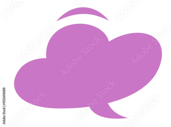 Obraz Speech bubble icon for comic book. Message box illustration. Speak balloon sign. Blank dialog frame
