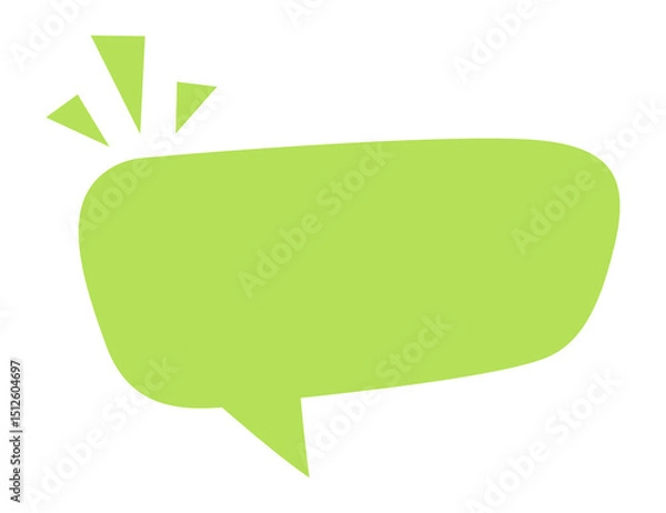 Obraz Speech bubble icon for comic book. Message box illustration. Speak balloon sign. Blank dialog frame