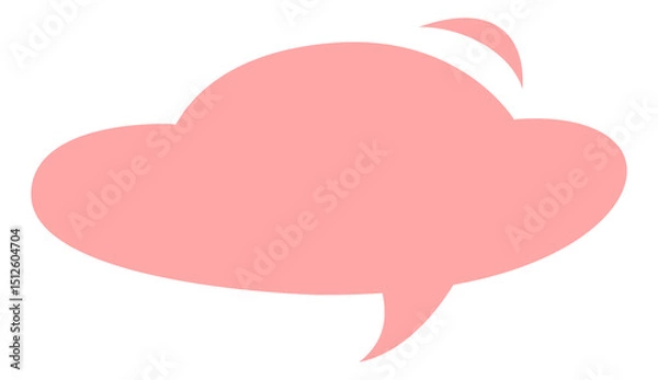 Obraz Speech bubble icon for comic book. Message box illustration. Speak balloon sign. Blank dialog frame