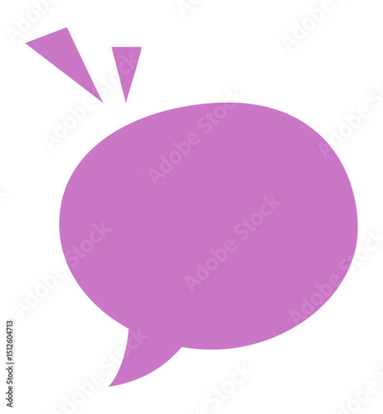 Obraz Speech bubble icon for comic book. Message box illustration. Speak balloon sign. Blank dialog frame