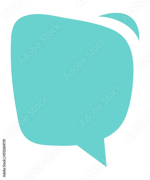 Obraz Speech bubble icon for comic book. Message box illustration. Speak balloon sign. Blank dialog frame