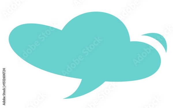 Obraz Speech bubble icon for comic book. Message box illustration. Speak balloon sign. Blank dialog frame