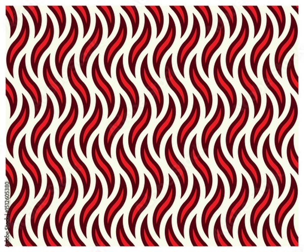 Fototapeta Decorative background seamless vector pattern. Architectural backdrop and textile surface pattern designs series