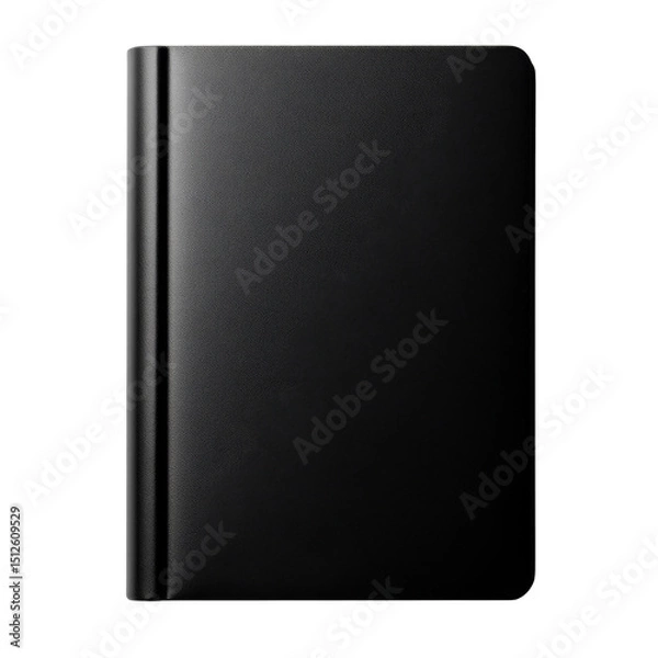 Fototapeta Book with black cover and stylish design for writing or sketching