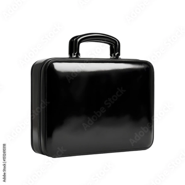 Fototapeta Bag with glossy finish and structured shape in sleek modern design for professional use