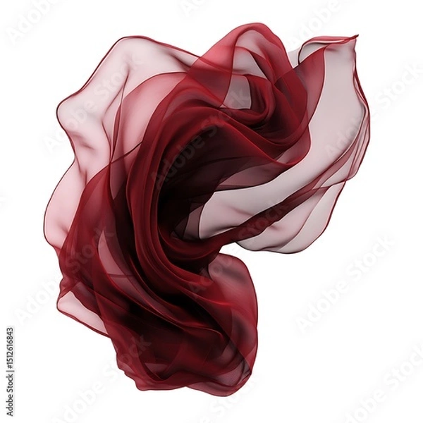 Obraz red rose on white background