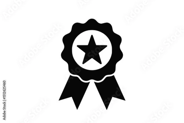 Fototapeta Ícone de Medalha com Estrela em PNG com Fundo Transparente

