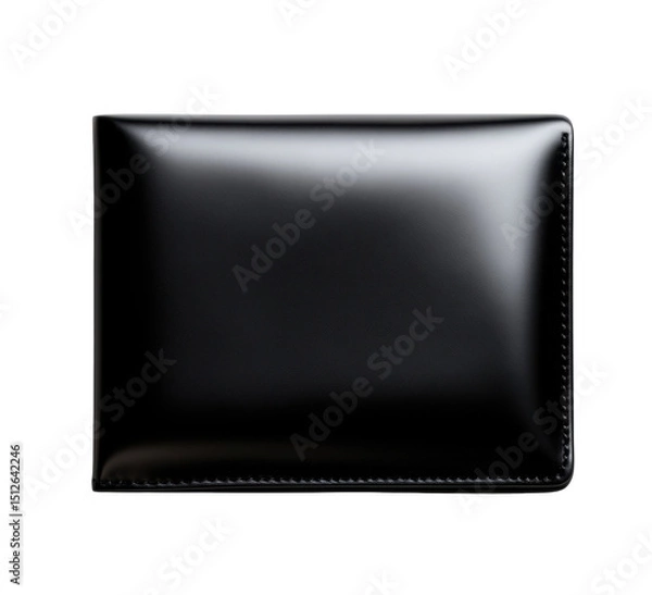 Fototapeta Wallet featuring smooth black finish and compact design for everyday use and portability