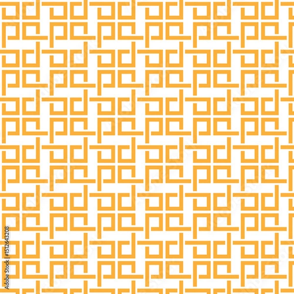 Fototapeta Simple Geometric Pattern without connecting white background