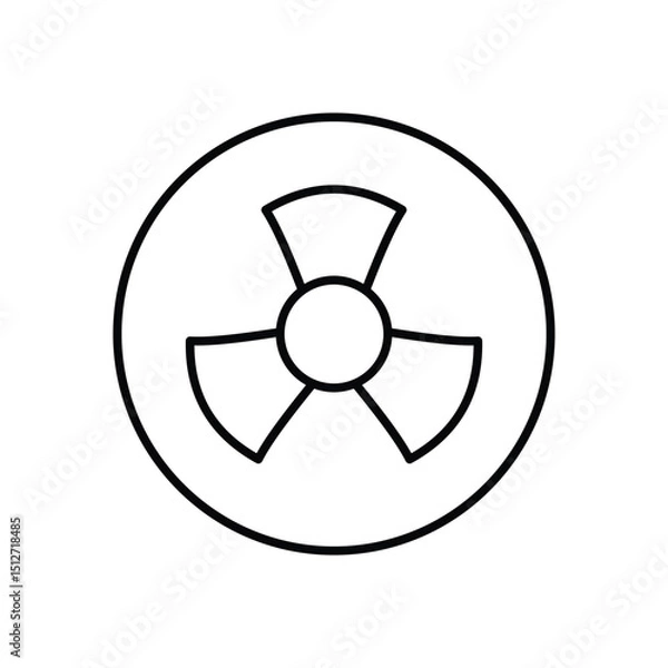 Fototapeta Radiation  Icon vector