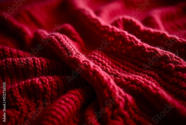Fototapeta red wool texture