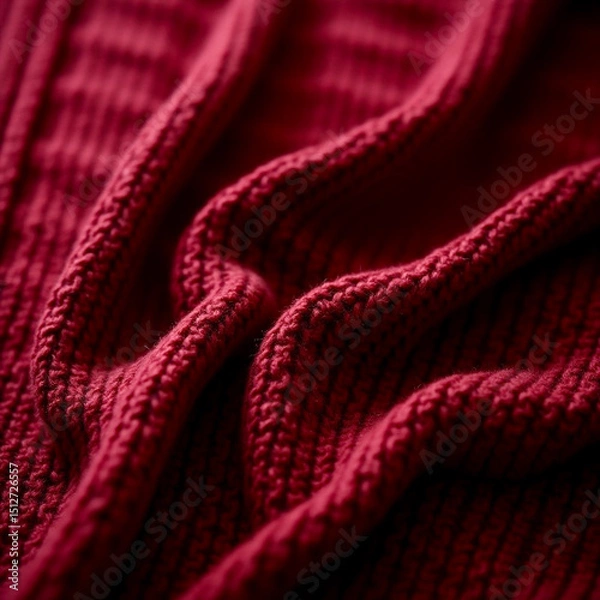 Fototapeta red wool texture