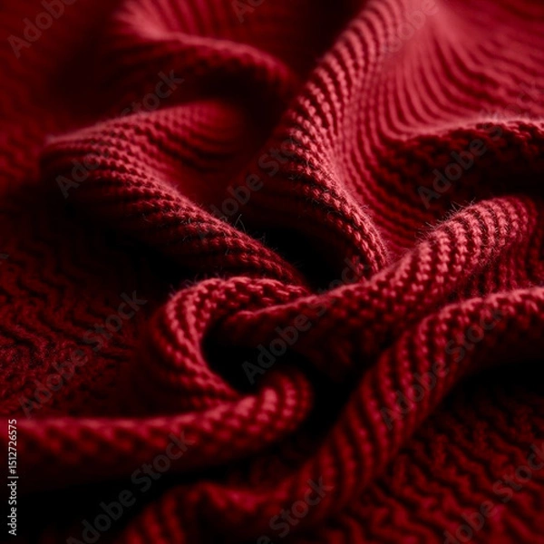 Fototapeta red fabric background