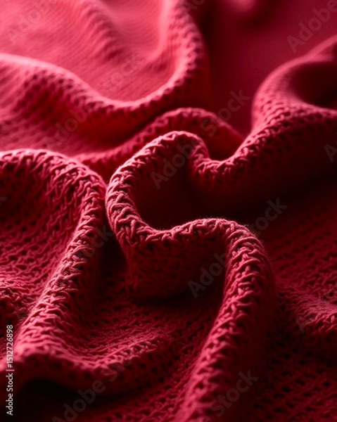Fototapeta red fabric background