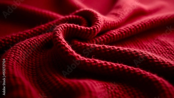 Fototapeta red fabric background