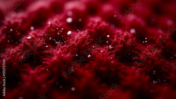 Fototapeta red fabric background