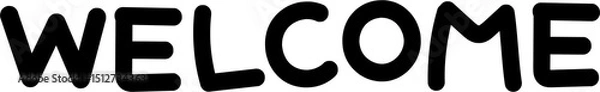 Fototapeta 글씨,글자,문자,영어,영문,캘리,캘리그라피,메세지,인사,웰컴,WELCOME
