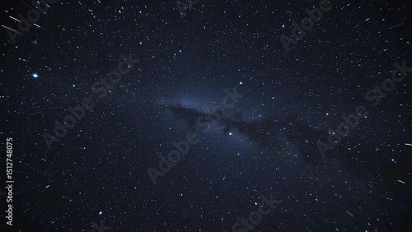 Fototapeta Celestial River: Star Trails Across the Milky Way's Dusky Heart