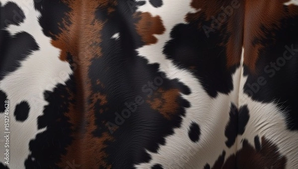 Fototapeta Cowhide fur texture pattern background