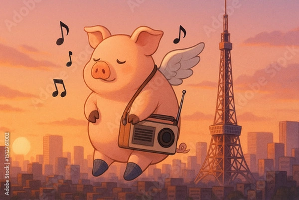 Obraz 空飛ぶブタ