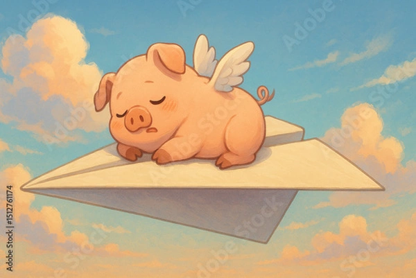 Obraz 空飛ぶブタ