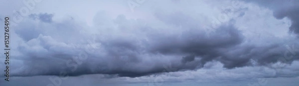 Obraz Storm cloudscape aerial panorama