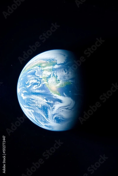 Obraz Stunning View of Planet Earth from Space A Breathtaking Celestial Image