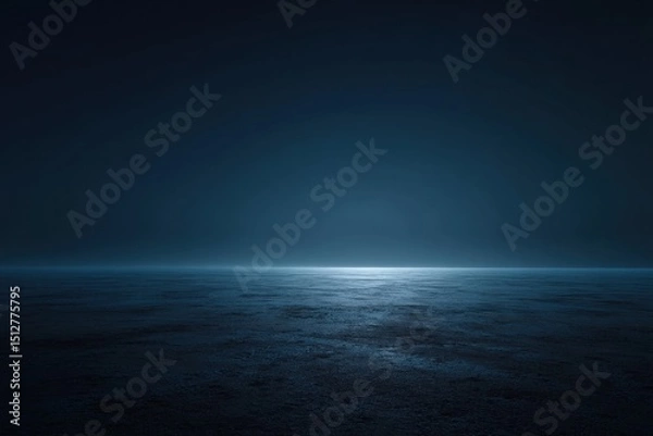 Obraz Dark Blue Horizon With Glowing Light